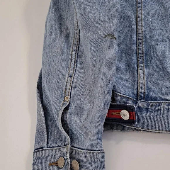 Destroyed Tommy Jean Jacket Size XL - Picture 14 of 17